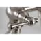 Kingston Brass Deck-Mount Clawfoot Tub Faucet, Brushed Nickel, Deck Mount CC409T8BL - alternate 2
